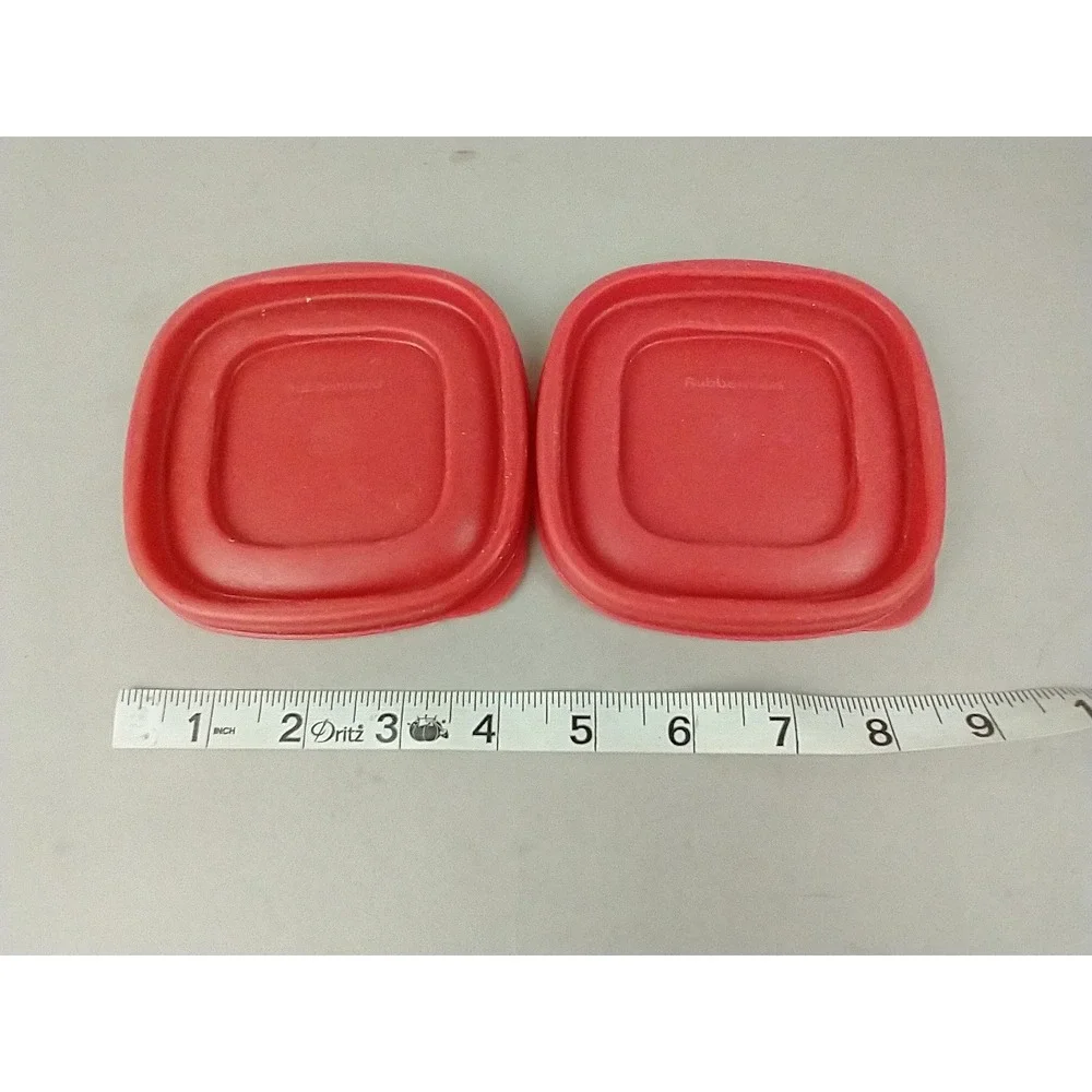 Rubbermaid Easy Find Lids Red Square Replacement‎ Food Storage Lid 7J58 2 Pack